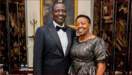 First Lady Rachel Ruto with President William Ruto.